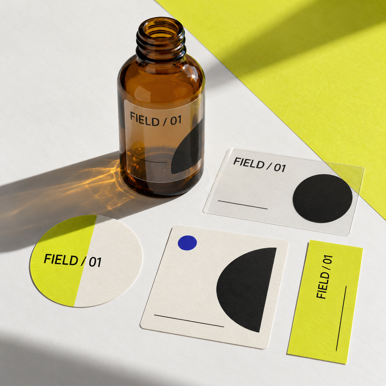 Labels & stickers — illustrative studio study